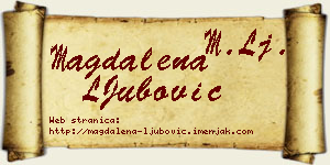 Magdalena LJubović vizit kartica